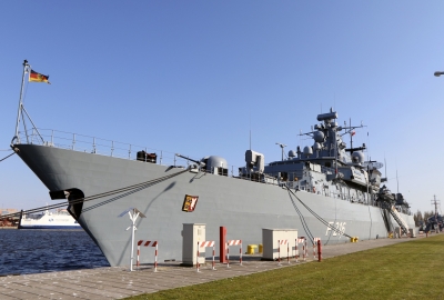Wizyta robocza okrętu Sił Morskich Niemiec w świnoujskim Porcie Wojennym...